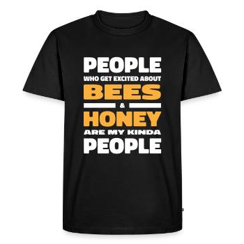 Beekeeper Beekeeper Funny - Men's Premium Organic T-Shirt - black - Front - Nico (187cm)