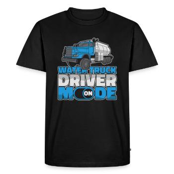 Truck Driver Trucker Truck Driver Funny - Men's Premium Organic T-Shirt - black - Front - Nico (187cm)