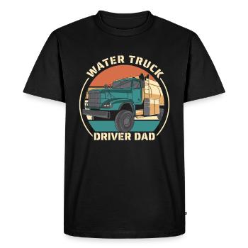 Camionneur Camionneur Camionneur Père - T-shirt Premium bio Homme - noir - Devant - Nico (187cm)