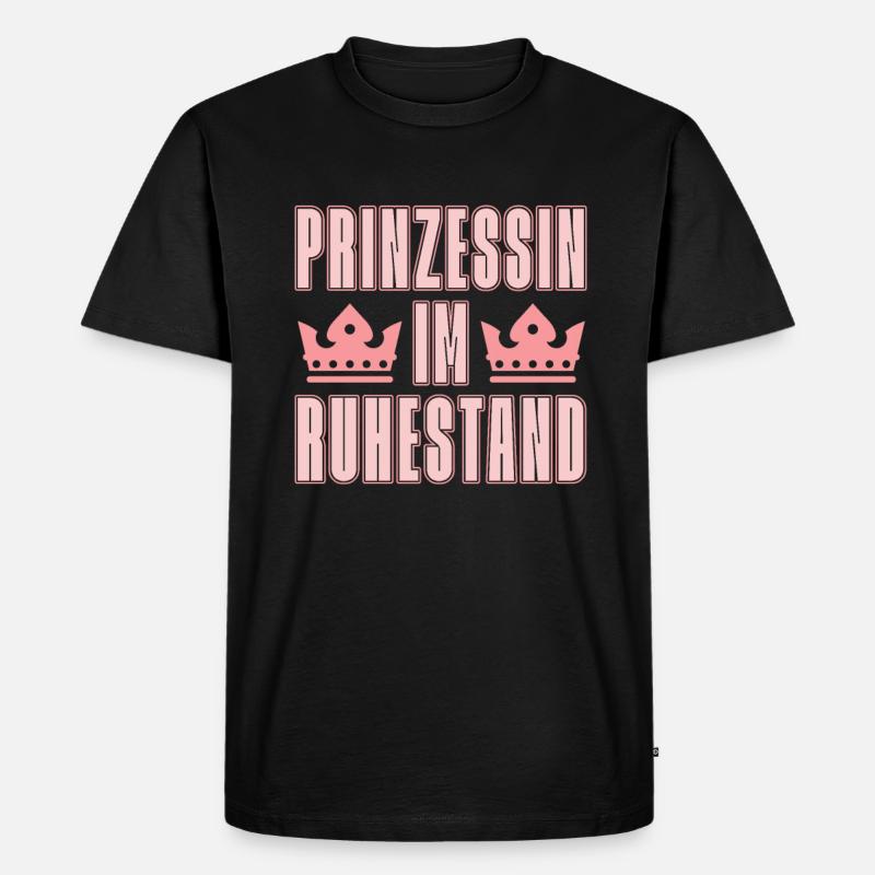 Prinzessin Krone - Männer Premium Bio T-Shirt - Schwarz