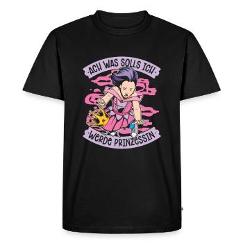Princesse Crown - T-shirt Premium bio Homme - noir - Devant - Nico (187cm)