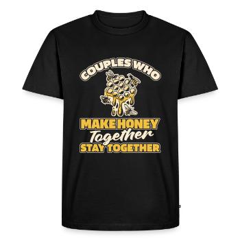 Beekeeper beekeeper couple - Men's Premium Organic T-Shirt - black - Front - Nico (187cm)