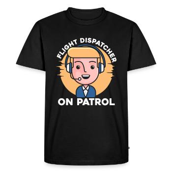 Centre d’opérations du centre de contrôle des appels d’urgence - T-shirt Premium bio Homme - noir - Devant - Nico (187cm)