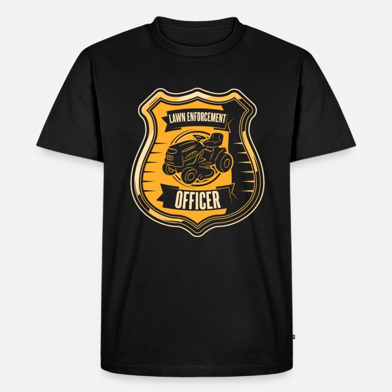 Hobbygärtner Garten Rasen Gärtnerischer Vater - Männer Premium Bio T-Shirt - Schwarz