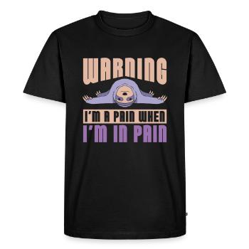 Fibromyalgie Rhumatismes Drôle - T-shirt Premium bio Homme - noir - Devant - Nico (187cm)