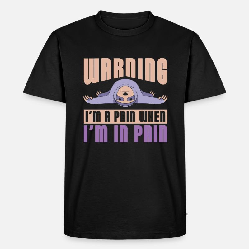 Fibromyalgie Rheuma Lustig - Männer Premium Bio T-Shirt - Schwarz