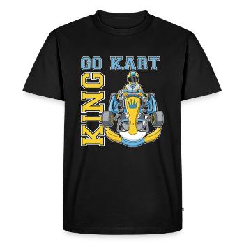 Go Kart Karting Kart Driver King - T-shirt Premium bio Homme - noir - Devant - Nico (187cm)