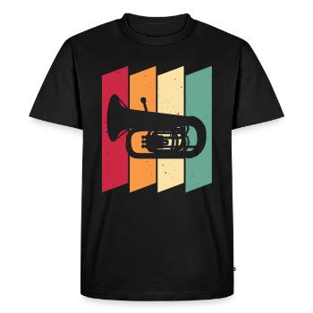 Fanfare Procession Tuba - Men's Premium Organic T-Shirt - black - Front - Nico (187cm)
