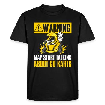 Go Kart Karting Kart Driver Drôle - T-shirt Premium bio Homme - noir - Devant - Nico (187cm)