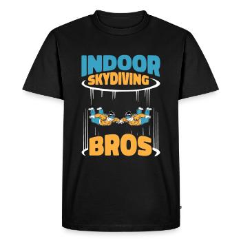 Indoor Skydiving Brother - Men's Premium Organic T-Shirt - black - Front - Nico (187cm)