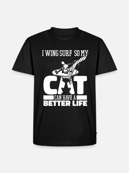 Wing Surf Wing Foil - Men's Premium Organic T-Shirt - black
