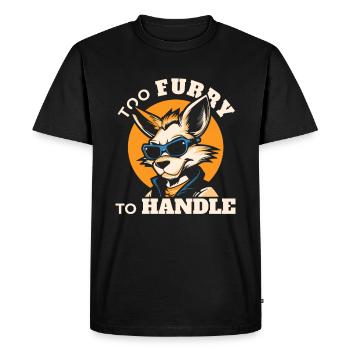 Furry Fandom Fursuits - Men's Premium Organic T-Shirt - black - Front - Nico (187cm)