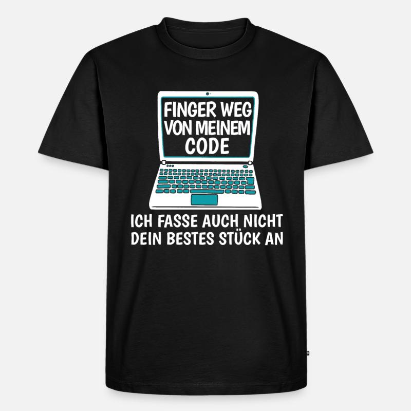 Entwickler Coder Programmierer Lustig - Männer Premium Bio T-Shirt - Schwarz