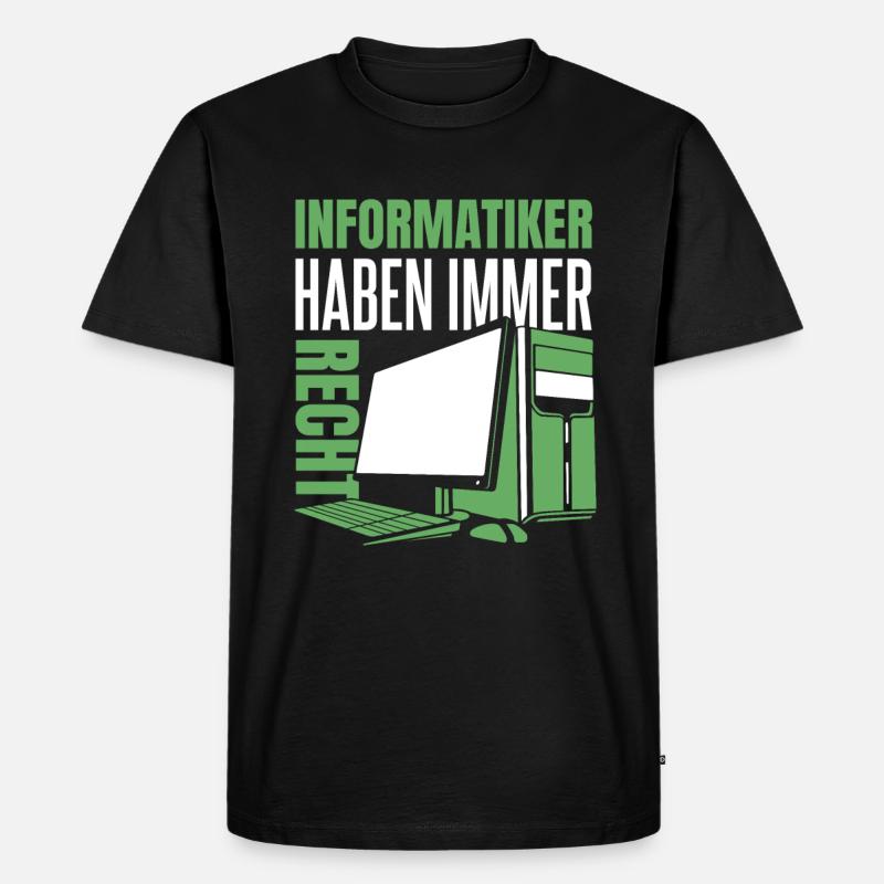Entwickler Coder Programmierer Computer - Männer Premium Bio T-Shirt - Schwarz