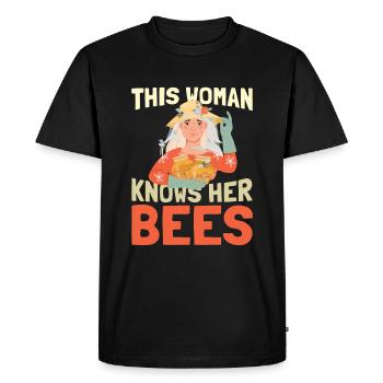 Beekeepers, beekeepers - Men's Premium Organic T-Shirt - black - Front - Nico (187cm)