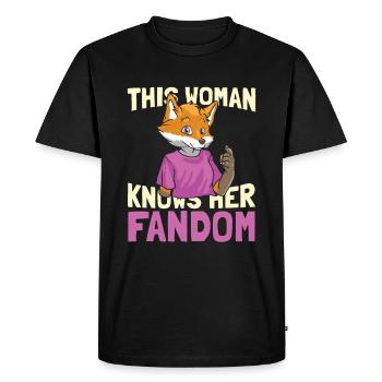 Furry Fandom Fursuits Funny - Men's Premium Organic T-Shirt - black - Front - Nico (187cm)