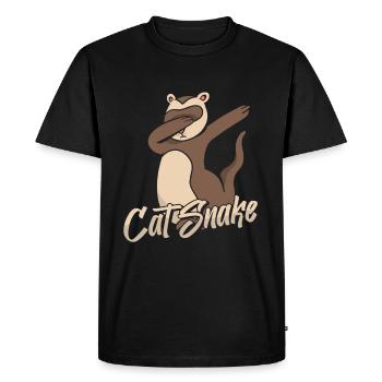 Putois furet - T-shirt Premium bio Homme - noir - Devant - Nico (187cm)