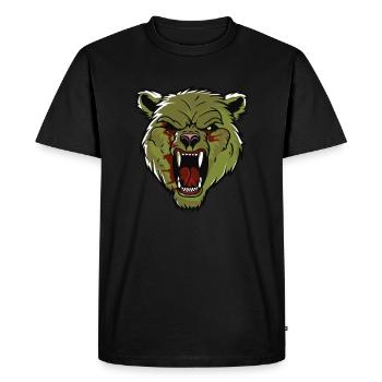 Zombie Halloween Cool - Men's Premium Organic T-Shirt - black - Front - Nico (187cm)