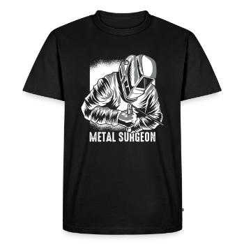 Soudeur Serrurier Le Chirurgien - T-shirt Premium bio Homme - noir - Devant - Nico (187cm)