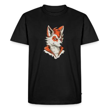 Furry Fandom Fursuits - Men's Premium Organic T-Shirt - black - Front - Nico (187cm)