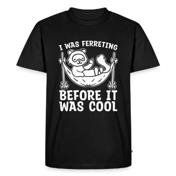 Putois furet - T-shirt Premium bio Homme - noir - Devant - Nico (187cm)