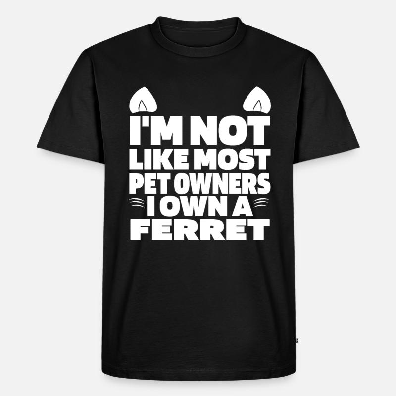 Frettchen Iltis - Männer Premium Bio T-Shirt - Schwarz