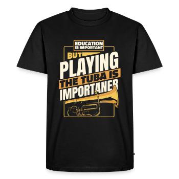 Fanfare procession tuba - Men's Premium Organic T-Shirt - black - Front - Nico (187cm)
