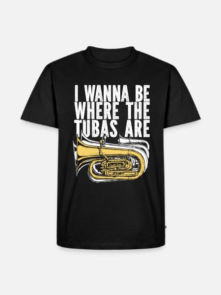 Fanfare procession tuba - Men's Premium Organic T-Shirt - black