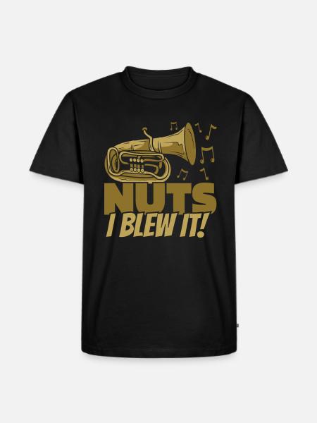 Fanfare Procession Tuba Nuts - Men's Premium Organic T-Shirt - black