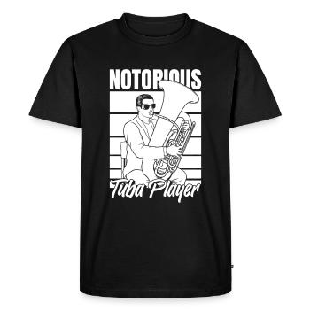 Fanfare procession tuba - Men's Premium Organic T-Shirt - black - Front - Nico (187cm)