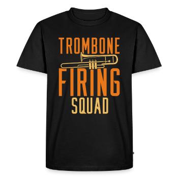 fanfare, trombone, fanfare, trombone - T-shirt Premium bio Homme - noir - Devant - Nico (187cm)