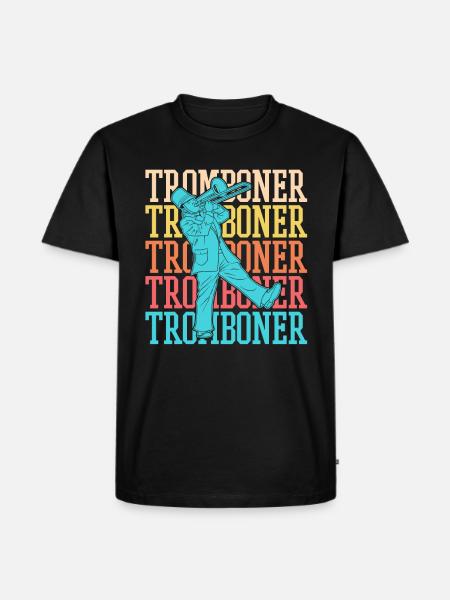 Spielmannszug Trombone Funny - Men's Premium Organic T-Shirt - black