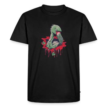 Zombie Halloween Cool - Men's Premium Organic T-Shirt - black - Front - Nico (187cm)