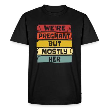 Twin Daddy Twins Daddy - Men's Premium Organic T-Shirt - black - Front - Nico (187cm)