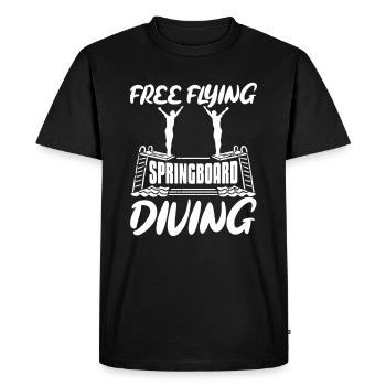 Plongeurs plongeurs - T-shirt Premium bio Homme - noir - Devant - Nico (187cm)