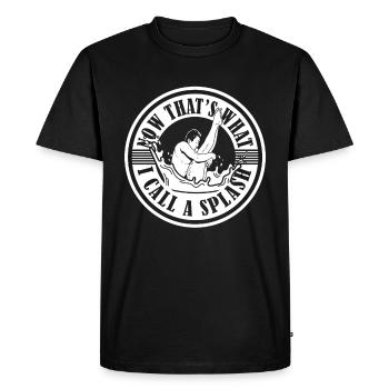 Plongée plongée drôle - T-shirt Premium bio Homme - noir - Devant - Nico (187cm)