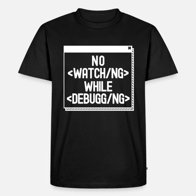 Developer Coder Programmer - Men's Premium Organic T-Shirt - black