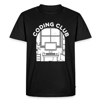 Association des programmeurs de développeurs codeurs - T-shirt Premium bio Homme - noir - Devant - Nico (187cm)