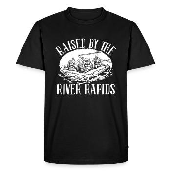 Rafting en eau vive - T-shirt Premium bio Homme - noir - Devant - Nico (187cm)