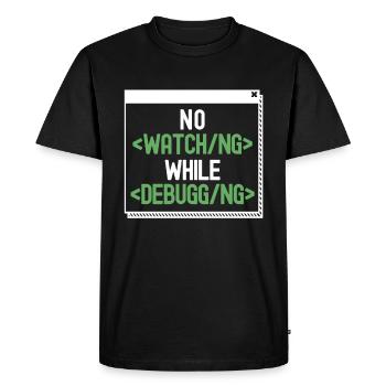 Developer Coder Programmer Humor - Men's Premium Organic T-Shirt - black - Front - Nico (187cm)