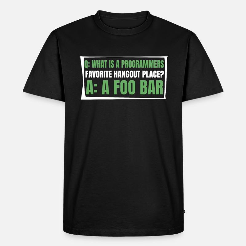 Developer Coder Programmer Funny - Men's Premium Organic T-Shirt - black