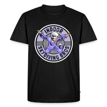 Indoor Skydiving Brothers - Men's Premium Organic T-Shirt - black - Front - Nico (187cm)