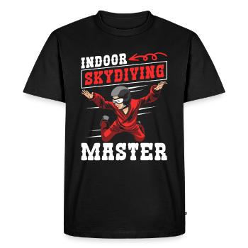 Indoor Skydiving Master - Men's Premium Organic T-Shirt - black - Front - Nico (187cm)