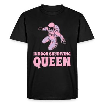 Indoor Skydiving Queen - Men's Premium Organic T-Shirt - black - Front - Nico (187cm)