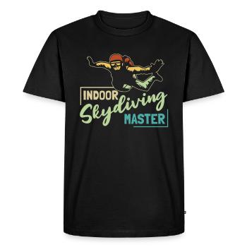 Indoor Skydiving Master - Men's Premium Organic T-Shirt - black - Front - Nico (187cm)