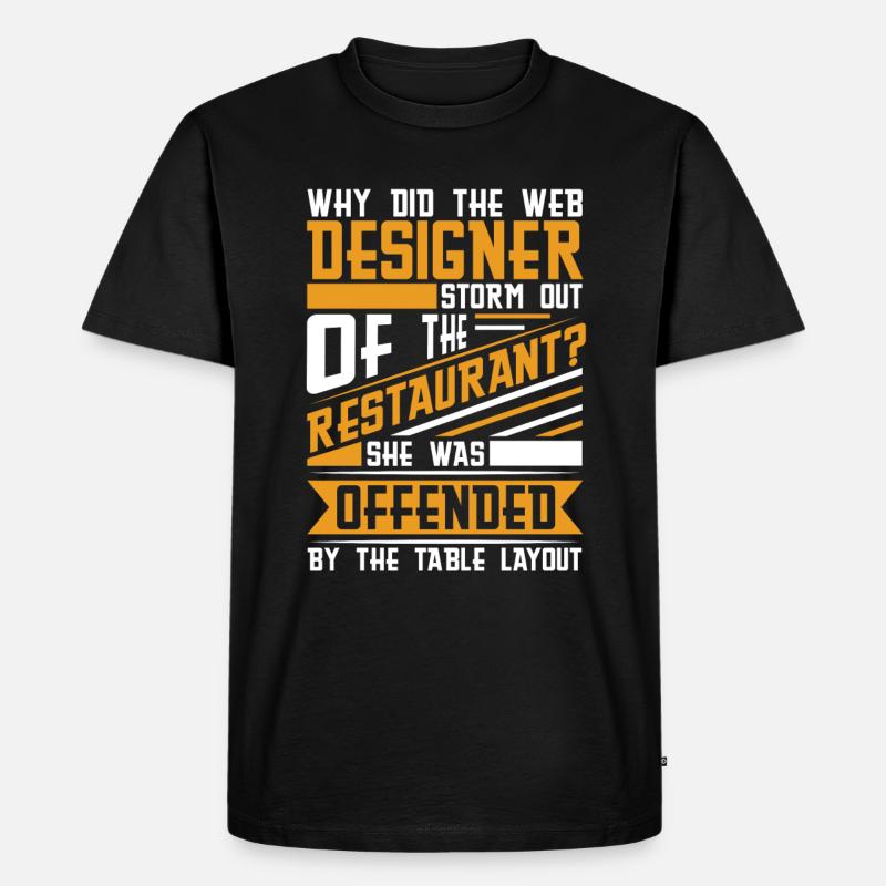 Web Entwickler Webdeveloper Witzig - Männer Premium Bio T-Shirt - Schwarz