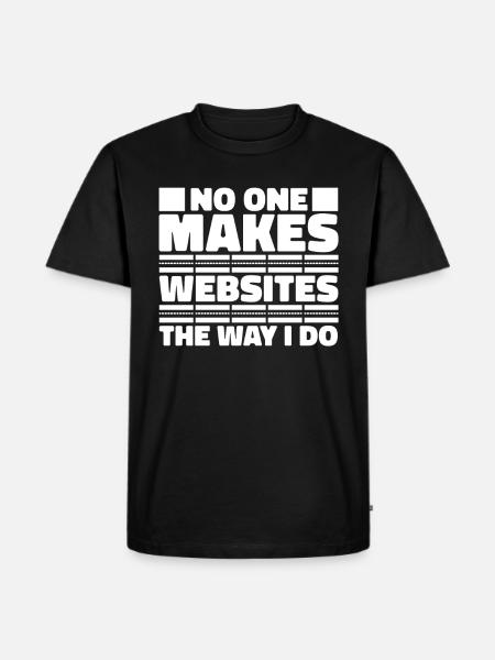 Web Developer Web Developer Funny - Men's Premium Organic T-Shirt - black