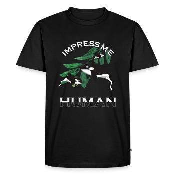 Orque Épaulard Drôle - T-shirt Premium bio Homme - noir - Devant - Nico (187cm)