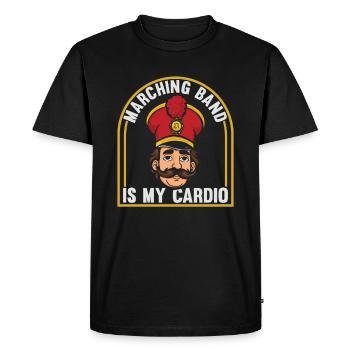 Train de ventilateur Spielmannszug Cardio - T-shirt Premium bio Homme - noir - Devant - Nico (187cm)