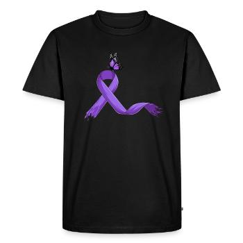 Fibromyalgie Rhumatisme mignon - T-shirt Premium bio Homme - noir - Devant - Nico (187cm)